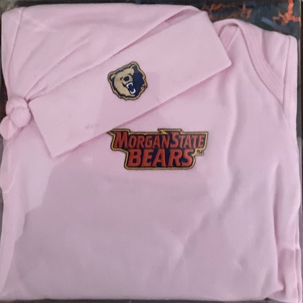 Morgan State University Layette and Cap - NWT